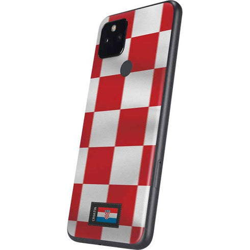 Croatia Soccer Flag Google Pixel 4a 5G Skin